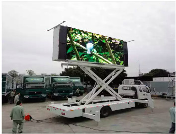 P10 High Brightness Outdoor Truck Walking Led Billboard Dengan GPS