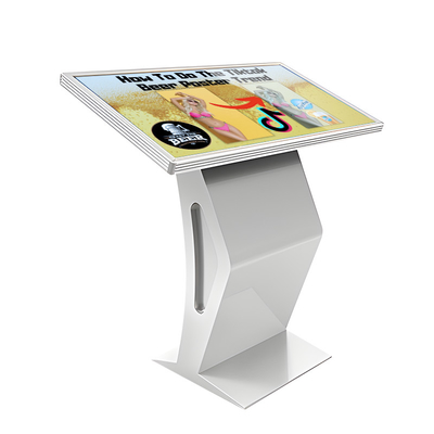 45 inci Indoor Advertising Floor Standing Kiosk Tampilan Layar LCD