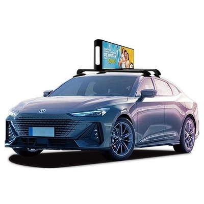 Double Sided Mobile Car Roof Top Led Monitor Outdoor Tahan Air IP40